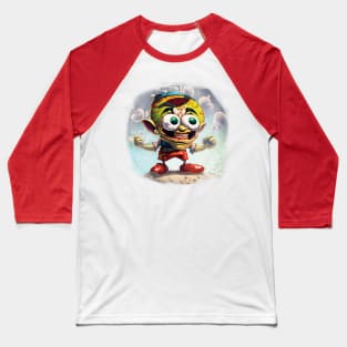 Warped Mario with veins in head Baseball T-Shirt